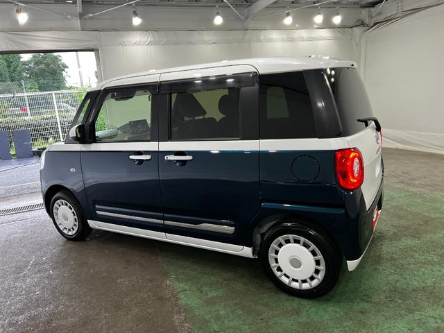 ムーヴキャンバスストライプスＧ　走行２５２２３キロ／ナビ／バックカメラ１年保証・走行距離無制限　Ｂｌｕｅｔｏｏｔｈ　ＥＴＣ　ドラレコ　サイドエアバック　クリアランスソナー　オートライト　ＬＥＤヘッドライト　ベンチシート　シートヒーター　両側電動スライドドア（埼玉県）の中古車