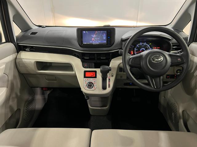 ムーヴＸ　走行３４９０４キロ／ワンセグナビ／シートヒーター／マット１年保証距離無制限　走行距離３４９０４キロ　ワンセグナビ　ブルートゥース　カーペットマット　オートライト　アイドリングストップ　シートヒーター　オート格納式ドアミラー（埼玉県）の中古車