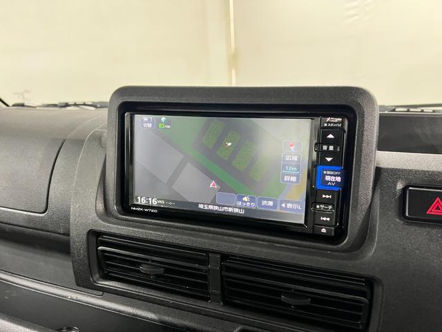 ハイゼットトラックスタンダード　走行６３２５３キロ／車検整備付／ナビ／ＥＴＣ一年保証・走行距離無制限　ワンセグナビ　Ｂｌｕｅｔｏｏｔｈ　ＥＴＣ　助手席エアバック　純正カーペットマット　車検整備付（埼玉県）の中古車