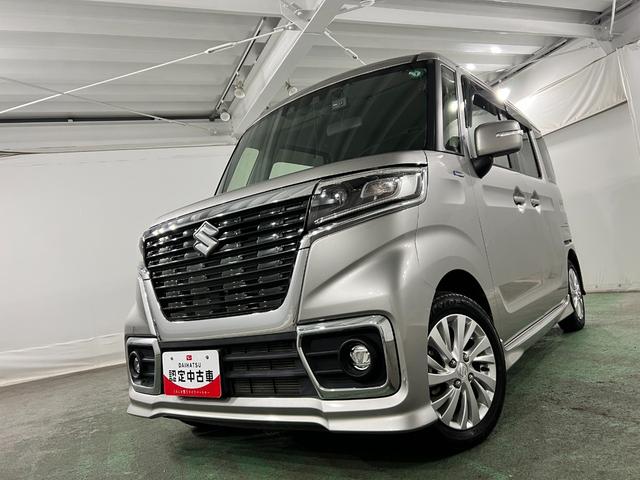 スペーシアカスタムハイブリッドＧＳ　走行３７２２３キロ／車検整備付／ナビ一年保証・走行距離無制限　フルセグナビ　Ｂｌｕｅｔｏｏｔｈ　バックカメラ　ドラレコ　ＥＴＣ　クリアランスソナー　ＬＥＤヘッドライト　シートヒーター　片側電動スライドドア（埼玉県）の中古車