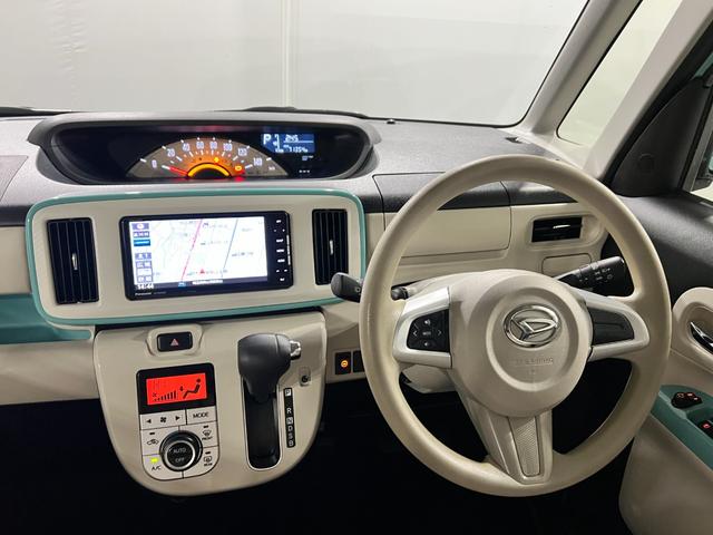 ムーヴキャンバスXホワイトアクセントリミテッド SAIII 軽雹害/4WD1年保証距離無制限 走行距離71354キロ 車検整備付 フルセグナビ パノラマモニター ブルートゥース 純正マット サイドエアバッグ オートライト アイドリングストップ 両側電動スライドドア(埼玉県)の中古車