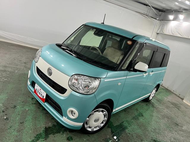 ムーヴキャンバスXホワイトアクセントリミテッド SAIII 軽雹害/4WD1年保証距離無制限 走行距離71354キロ 車検整備付 フルセグナビ パノラマモニター ブルートゥース 純正マット サイドエアバッグ オートライト アイドリングストップ 両側電動スライドドア(埼玉県)の中古車