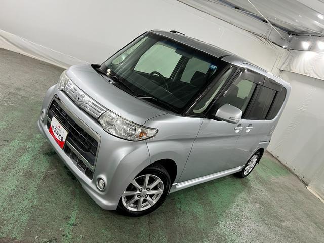 タントカスタムX HID/片側電動スライドドア/ステレオ禁煙車 ワンオーナー 点検記録簿あり 一年保証・走行距離無制限 走行97693キロ HIDヘッドライト アイドリングストップ ベンチシート 片側電動スライドドア(埼玉県)の中古車