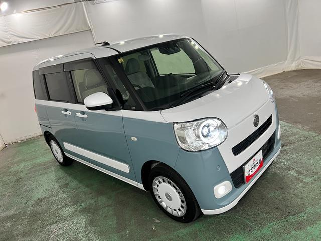 ムーヴキャンバスストライプスGターボ 走行31844キロ/車検整備付/ナビ一年保証・走行距離無制限 フルセグナビ Bluetooth バックカメラ ドラレコ ETC オートライト LEDヘッドライト シートヒーター 両側電動スライドドア(埼玉県)の中古車