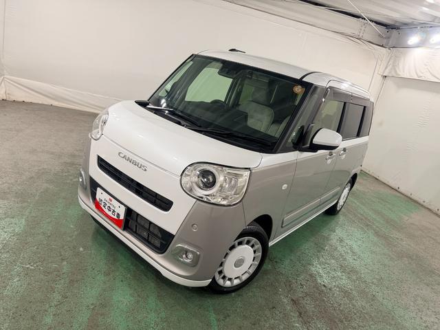 ムーヴキャンバスストライプスG 走行12315キロ/車検整備付/フルセグナビ1年保証・走行距離無制限 フルセグナビ ドラレコ バックカメラ サイドエアバック クリアランスソナー オートライト LEDヘッドライト シートヒーター 両側電動スライドドア(埼玉県)の中古車