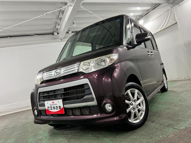 タントカスタムＸ　車検整備付／走行３２２５０キロ／純正マット１年保証距離無制限　走行距離３２２５０キロ　ワンセグナビ　バックカメラ　純正マット　助手席エアバッグ　ＨＩＤヘッドランプ　アイドリングストップ　片側電動スライドドア（埼玉県）の中古車