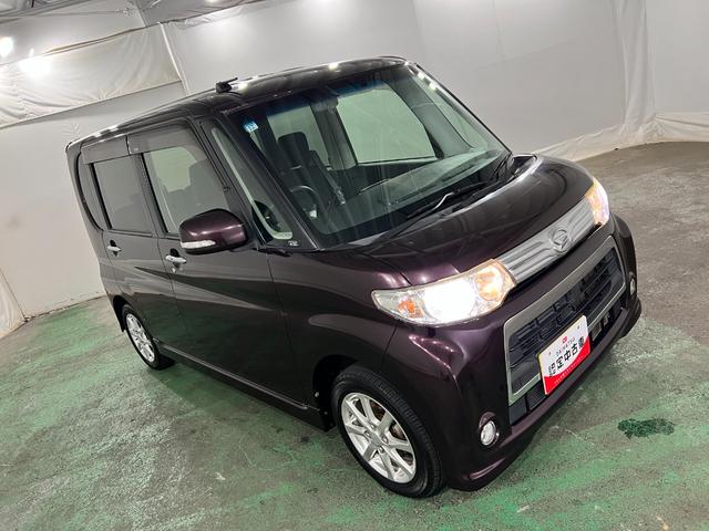 タントカスタムＸ　車検整備付／走行３２２５０キロ／純正マット１年保証距離無制限　走行距離３２２５０キロ　ワンセグナビ　バックカメラ　純正マット　助手席エアバッグ　ＨＩＤヘッドランプ　アイドリングストップ　片側電動スライドドア（埼玉県）の中古車