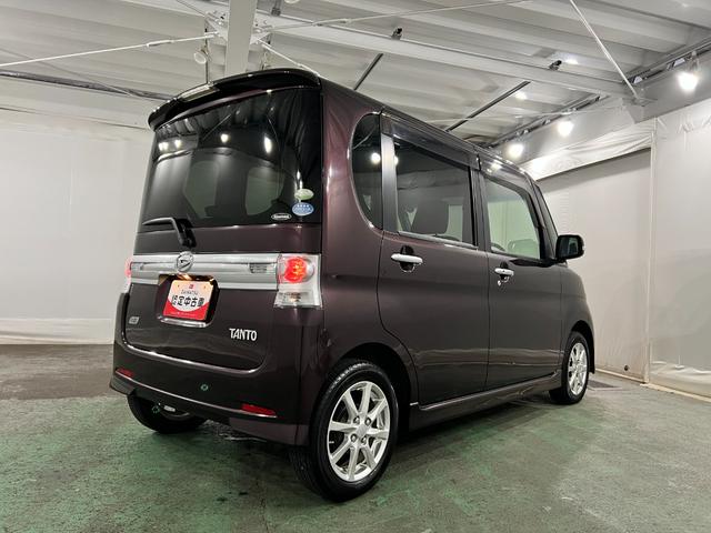 タントカスタムＸ　車検整備付／走行３２２５０キロ／純正マット１年保証距離無制限　走行距離３２２５０キロ　ワンセグナビ　バックカメラ　純正マット　助手席エアバッグ　ＨＩＤヘッドランプ　アイドリングストップ　片側電動スライドドア（埼玉県）の中古車