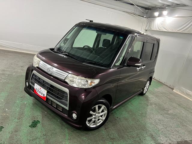 タントカスタムＸ　車検整備付／走行３２２５０キロ／純正マット１年保証距離無制限　走行距離３２２５０キロ　ワンセグナビ　バックカメラ　純正マット　助手席エアバッグ　ＨＩＤヘッドランプ　アイドリングストップ　片側電動スライドドア（埼玉県）の中古車