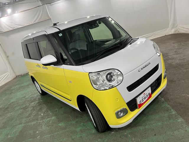 ムーヴキャンバスストライプスGターボ 走行53854キロ/ナビ/ドラレコ1年保証距離無制限 フルセグナビ Bluetooth 全周囲カメラ ドラレコ ETC クリアランスソナー オートライト LEDヘッドライト アイドリングストップ シートヒーター 両側電動スライドドア(埼玉県)の中古車