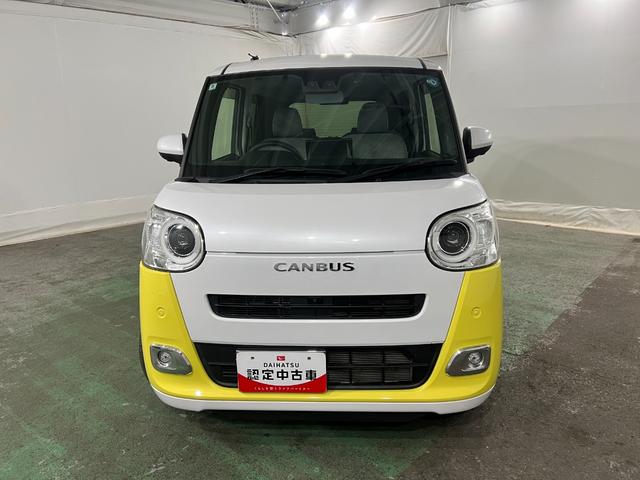 ムーヴキャンバスストライプスGターボ 走行53854キロ/ナビ/ドラレコ1年保証距離無制限 フルセグナビ Bluetooth 全周囲カメラ ドラレコ ETC クリアランスソナー オートライト LEDヘッドライト アイドリングストップ シートヒーター 両側電動スライドドア(埼玉県)の中古車