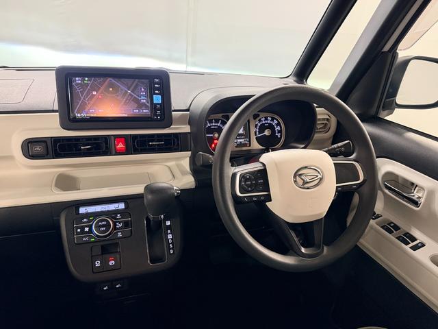 ムーヴキャンバス 中古車 ストライプスＧ　走行３５４１８キロ／純正ナビ／ドラレコ１年保証距離無制限　走行距離３５４１８キロ　純正フルセグナビ　パノラマモニター　ドラレコ　純正マット　サイドエアバッグ　ＬＥＤヘッドランプ　アイドリングストップ　シートヒーター　両側電動スライドドア