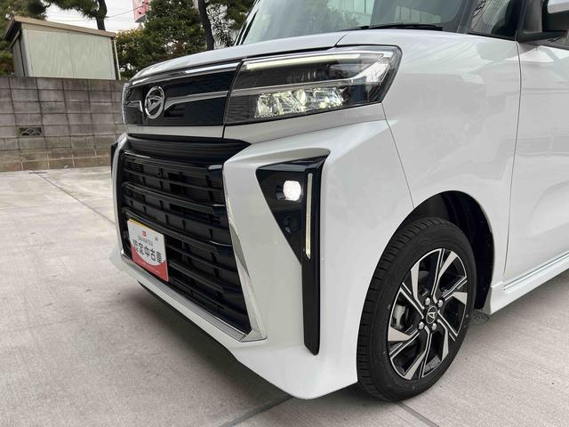 タントカスタムＸバックカメラ　両側電動スライドドア　シートヒーター　電動パーキングブレーキ　ＬＥＤヘッドライト＆フォグランプ　オートライト　上下２段調節式デッキボード　コーナーセンサー　衝突被害軽減ブレーキ（千葉県）の中古車