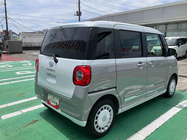 ムーヴキャンバスストライプスＧターボ両側電動スライドドア　衝突回避支援ブレーキ　電動格納ミラー　アダクティブクルーズコントロール　キーフリー　プッシュボタンスタート　コーナーセンサー　電子パーキングブレーキ　運転席・助手席シートヒーター（千葉県）の中古車