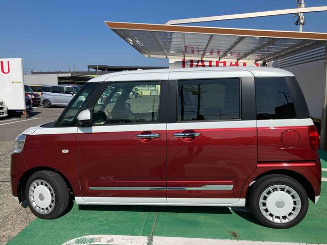 ムーヴキャンバスストライプスGターボ衝突回避支援ブレーキ/電動パーキングブレーキ/オートブレーキホールド/LEDヘッドライト/コーナーセンサー/両側電動スライドドア/シートヒーター/オートエアコン/バックカメラ/クルーズコントロール(千葉県)の中古車