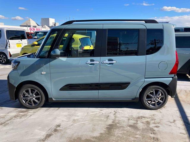 タントファンクロスルーフレール　バックカメラ　両側電動スライドドア　１４インチアルミ　ＬＥＤヘッド＆フォグランプ　シートヒーター　電動駐車ブレーキ　オートライト　上下２段調節式デッキボード　衝突被害軽減ブレーキ（千葉県）の中古車