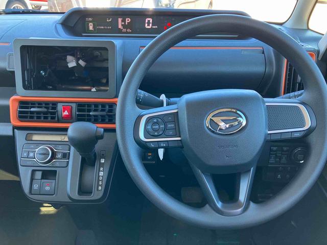 タントファンクロスルーフレール　バックカメラ　両側電動スライドドア　１４インチアルミ　ＬＥＤヘッド＆フォグランプ　シートヒーター　電動駐車ブレーキ　オートライト　上下２段調節式デッキボード　衝突被害軽減ブレーキ（千葉県）の中古車