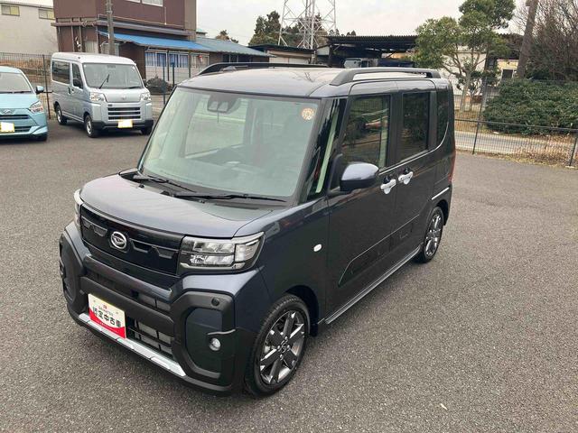 タントファンクロスターボ次世代スマアシ／ＬＥＤヘッドランプ＆フォグランプ／１５インチアルミホイール／両側パワースライドドア／前席シートヒーター／後席シートバックテーブル／バックモニター／カーテンシールドエアバック／ターボ（千葉県）の中古車