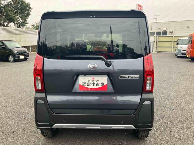 タントファンクロスターボ次世代スマアシ／ＬＥＤヘッドランプ＆フォグランプ／１５インチアルミホイール／両側パワースライドドア／前席シートヒーター／後席シートバックテーブル／バックモニター／カーテンシールドエアバック／ターボ（千葉県）の中古車