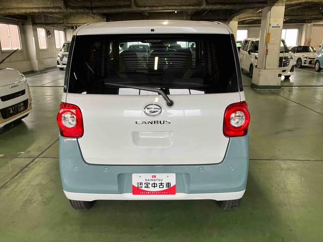 ムーヴキャンバスストライプスＸ両側電動スライドドア／コーナーセンサー／衝突回避支援システム／横滑り防止装置／オートライト／オートエアコン／電動格納ミラー（千葉県）の中古車