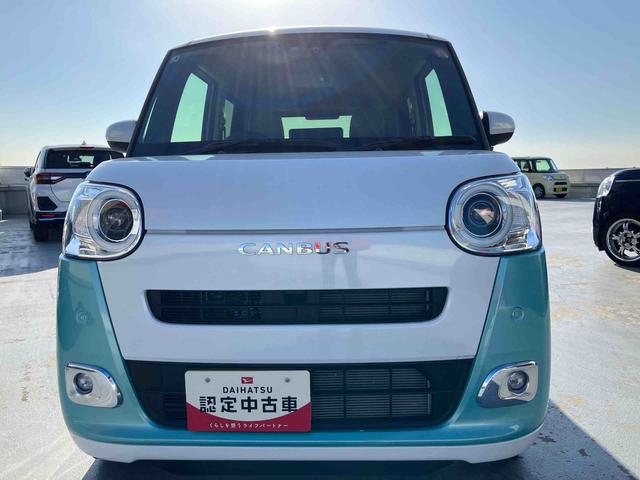 ムーヴキャンバスストライプスＧＬＥＤヘッドライト／両側電動スライドドア／アダプティブクルーズコントロール／コーナーセンサー／衝突回避支援システム／横滑り防止装置／オートライト／オートエアコン／電動格納ミラー／電動パーキングブレーキ（千葉県）の中古車