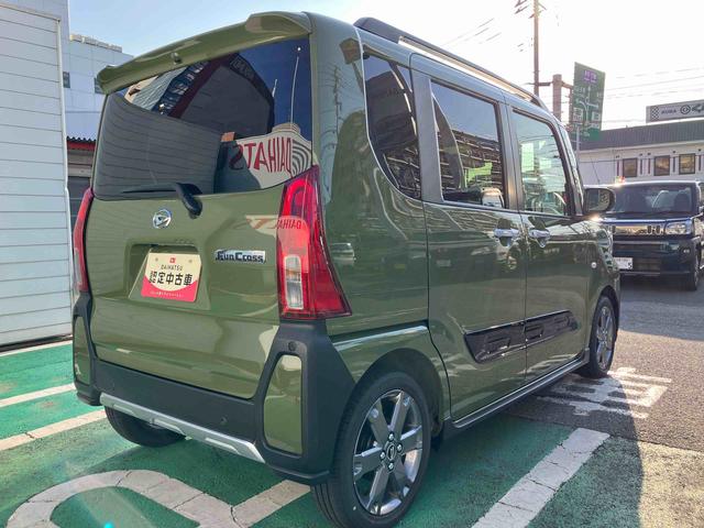 タントファンクロスターボ９インチスマホ連携ディスプレイオーディオ／両側電動スライドドア／ＬＥＤヘッドライト／シートヒーター／キーフリーシステム／ブレーキホールド（千葉県）の中古車