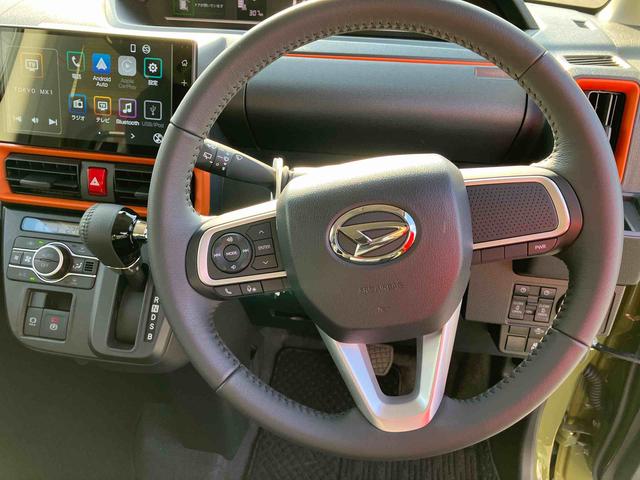 タントファンクロスターボ９インチスマホ連携ディスプレイオーディオ／両側電動スライドドア／ＬＥＤヘッドライト／シートヒーター／キーフリーシステム／ブレーキホールド（千葉県）の中古車