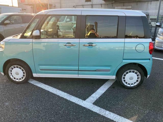 ムーヴキャンバスストライプスＧ衝突回避支援システム　横滑り防止装置　置きラクボックス　ホットカップホルダー　前席シートヒーター　ホールド機能付き電動パーキングブレーキ　助手席シートバックポケット＋ショッピングフック（千葉県）の中古車