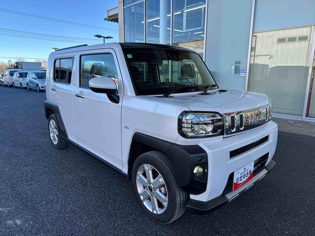 タフトG クロムベンチャーガラスルーフ ルーフレール スマアシ 全周囲カメラ 前後専用メッキガーニッシュ オートライト オートハイビーム LEDヘッドライト&フォグ コーナーセンサー シートヒーター キーフリー オートエアコン(千葉県)の中古車