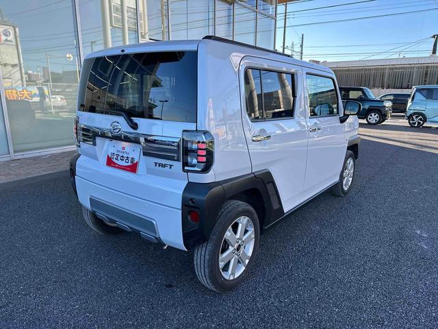 タフトG クロムベンチャーガラスルーフ ルーフレール スマアシ 全周囲カメラ 前後専用メッキガーニッシュ オートライト オートハイビーム LEDヘッドライト&フォグ コーナーセンサー シートヒーター キーフリー オートエアコン(千葉県)の中古車