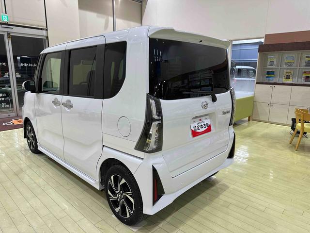 タントカスタムＸバックカメラ　両側電動スライドドア　１４インチアルミ　ＬＥＤヘッド＆フォグランプ　シートヒーター　電動駐車ブレーキ　オートライト　上下２段調節式デッキボード　コーナーセンサー　衝突被害軽減ブレーキ（千葉県）の中古車