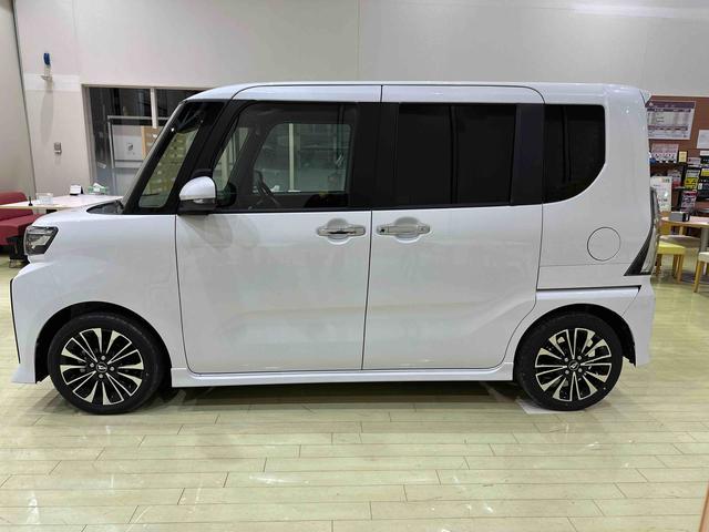 タントカスタムＲＳターボ　バックカメラ　ＬＥＤヘッドライト　オートライト　アダプティブドライビングビーム　衝突被害軽減ブレーキ　コ−ナ−センサー　シートヒーター　両側電動スライドドア　アルミホイール　電動駐車ブレーキ（千葉県）の中古車