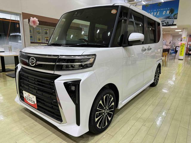 タントカスタムＲＳ衝突回避支援システム　横滑り防止装置　両側電動スライドドア　前後コーナーセンサー　ホールド機能付き電動パーキングブレーキ　前席シートヒーター　チルトステアリング　運転席シートリフターＬＥＤフォグ付き（千葉県）の中古車