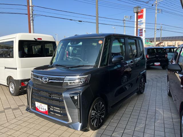 タントカスタムＲＳターボエンジン　１５インチアルミ　バックカメラ　両側電動スライドドア　　電動駐車ブレーキ　ＬＥＤライト＆フォグ　コーナーセンサー　衝突被害軽減ブレーキ（千葉県）の中古車