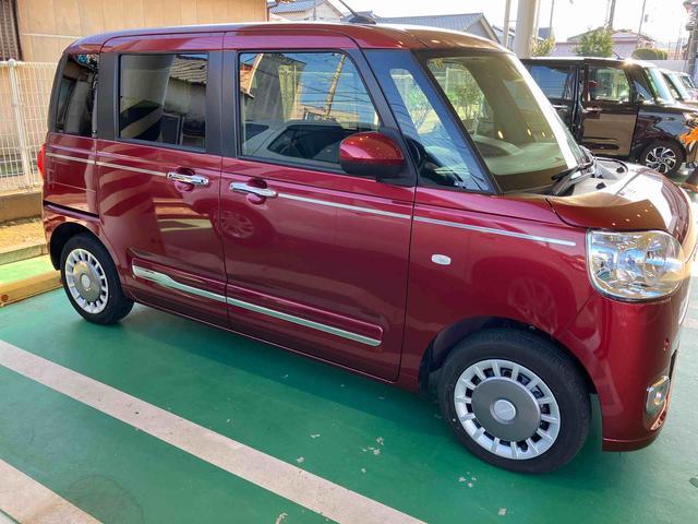 ムーヴキャンバスセオリーＧ９型ＤＰオーディオ／ＢＴ／ＴＶ／バックカメラ　ワイヤレス充電　ＬＥＤヘッドライト　両側電動スライドドア　コーナーセンサー　衝突回避支援システム　キーフリー　電動格納ミラー　電動駐車ブレーキ（千葉県）の中古車