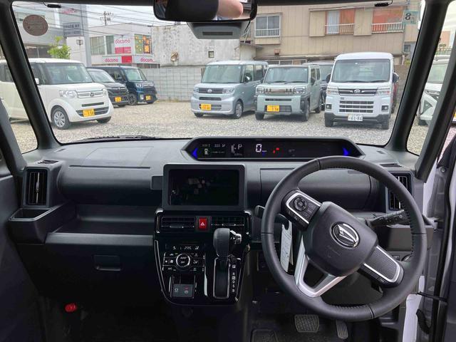 タントカスタムＲＳターボエンジン　１５インチアルミ　バックカメラ　両側電動スライドドア　シートヒーター　電動駐車ブレーキ　ＬＥＤライト＆フォグ　上下２段調節式デッキボード　コーナーセンサー　衝突被害軽減ブレーキ（千葉県）の中古車