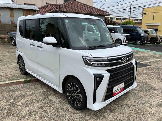 タントカスタムＲＳターボエンジン　１５インチアルミ　バックカメラ　両側電動スライドドア　シートヒーター　電動駐車ブレーキ　ＬＥＤライト＆フォグ　上下２段調節式デッキボード　コーナーセンサー　衝突被害軽減ブレーキ（千葉県）の中古車