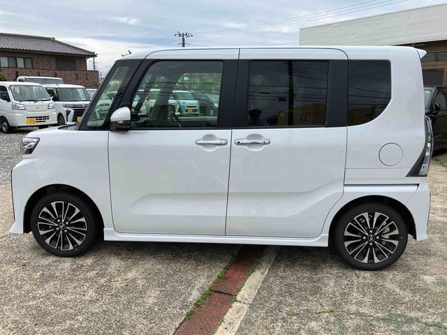 タントカスタムＲＳターボエンジン　１５インチアルミ　バックカメラ　両側電動スライドドア　シートヒーター　電動駐車ブレーキ　ＬＥＤライト＆フォグ　上下２段調節式デッキボード　コーナーセンサー　衝突被害軽減ブレーキ（千葉県）の中古車