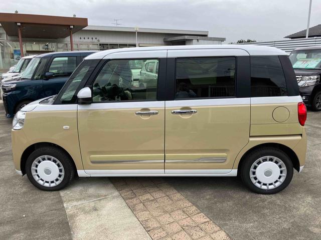 ムーヴキャンバスストライプスＧキーフリーシステム・プッシュボタン・アイドリングストップ・ＬＥＤヘッドライト・オートライト・両側電動スライドドア・セキュリティアラーム・オートエアコン・シートヒーター・電動パーキング・（千葉県）の中古車