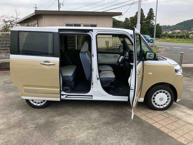 ムーヴキャンバスストライプスＧキーフリーシステム・プッシュボタン・アイドリングストップ・ＬＥＤヘッドライト・オートライト・両側電動スライドドア・セキュリティアラーム・オートエアコン・シートヒーター・電動パーキング・（千葉県）の中古車