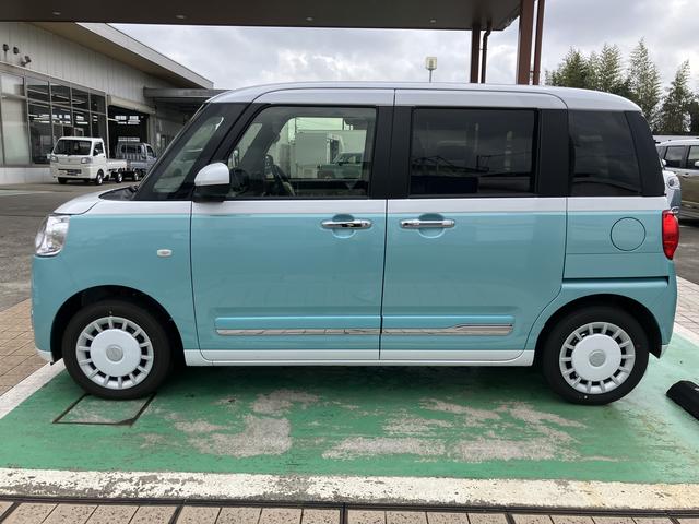 ムーヴキャンバスストライプスGキーフリーシステム・プッシュボタン・アイドリングストップ・LEDヘッドライト・オートライト・オートハイビーム・シートヒーター・コーナーセンサー・セキュリティアラーム・(千葉県)の中古車