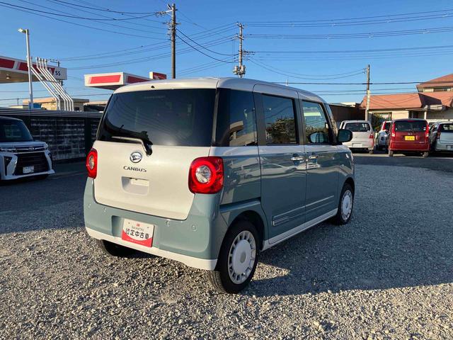 ムーヴキャンバスストライプスGLEDオートライト・フォグランプ 電動パーキングブレーキ プッシュボタンスタート セキュリティアラーム バックカメラ 両側パワースライドドアウエルカムオープン機能 オート電動格納式ドアミラー(千葉県)の中古車