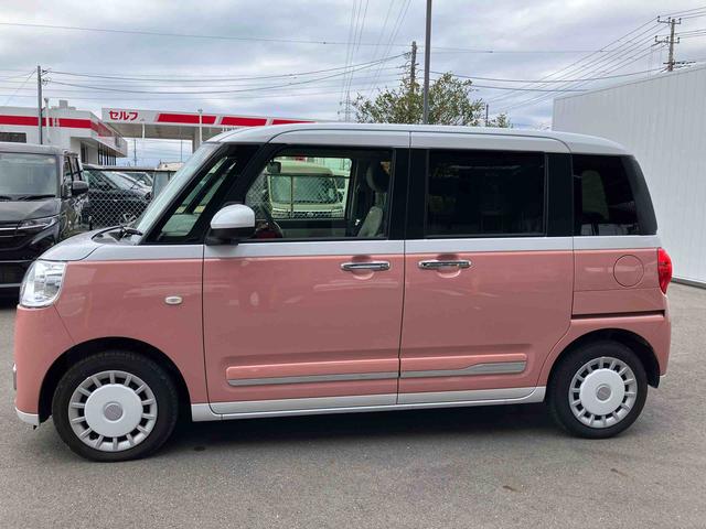 ムーヴキャンバスストライプスＧＢカメラ　ＬＥＤヘッドライト　オートライト　オートハイビーム　ホッとカップホルダー　スマアシ　コーナーセンサー　シートヒーター　両側Ｐスラ　オートＡ／Ｃ　電動駐車ブレーキ　プッシュスタート　キーフリー（千葉県）の中古車