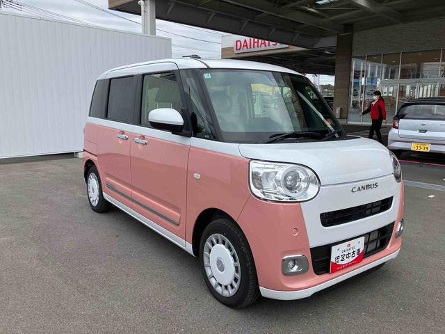 ムーヴキャンバスストライプスＧＢカメラ　ＬＥＤヘッドライト　オートライト　オートハイビーム　ホッとカップホルダー　スマアシ　コーナーセンサー　シートヒーター　両側Ｐスラ　オートＡ／Ｃ　電動駐車ブレーキ　プッシュスタート　キーフリー（千葉県）の中古車