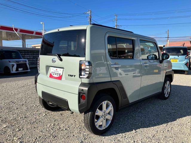 タフトＧガラスルーフ　ルーフレール　１５インチアルミホイール　ＬＥＤヘッドライト＆フォグランプ　バックカメラ　シートヒーター　電動パーキングブレーキ　コーナーセンサー　衝突被害軽減ブレーキ（千葉県）の中古車