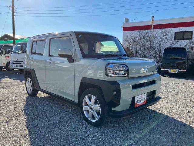 タフトＧガラスルーフ　ルーフレール　１５インチアルミホイール　ＬＥＤヘッドライト＆フォグランプ　バックカメラ　シートヒーター　電動パーキングブレーキ　コーナーセンサー　衝突被害軽減ブレーキ（千葉県）の中古車