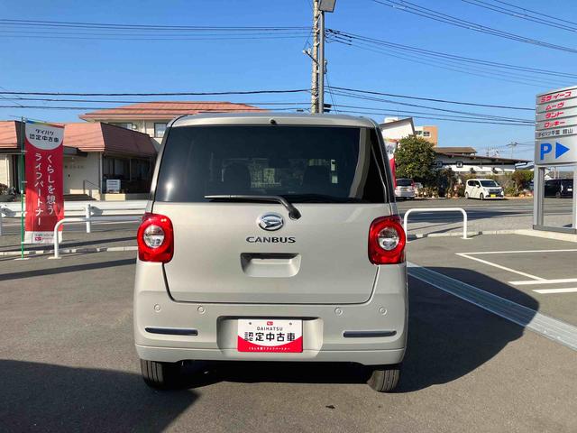 ムーヴキャンバスセオリーＧ両側電動スライドドア　ＬＥＤヘッドライト＆フォグランプ　シートヒーター　保温カップホルダー　電動駐車ブレーキ　バックカメラ　ステアリングスイッチ　置きラクＢＯＸ　コーナーセンサー　衝突被害軽減ブレーキ（千葉県）の中古車