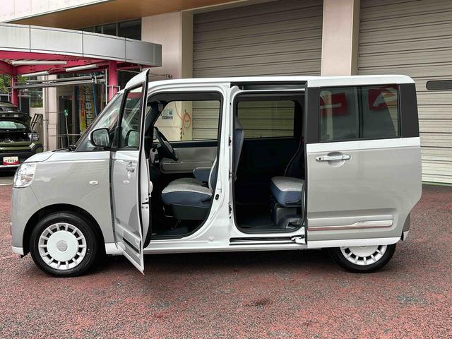 ムーヴキャンバスストライプスＧターボ　純正ナビ　ＥＴＣ　ドライブレコーダー保証　新車保証・まごころ保証　１年間・走行距離無制限付き　純正７インチナビ　ＥＴＣ車載器　ドライブレコーダー　両側電動スライドドア　アダプティブクルーズコントロール　前席シートヒーター（東京都）の中古車