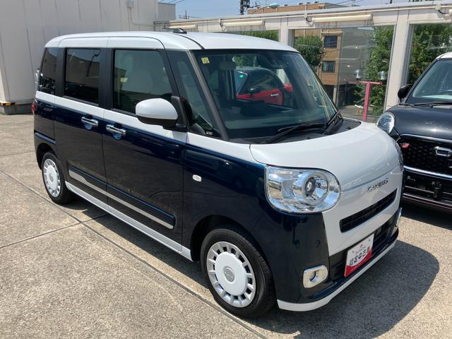 ムーヴキャンバスストライプスＧターボ保証　新車保証・まごころ保証　１年間・走行距離無制限付き（東京都）の中古車