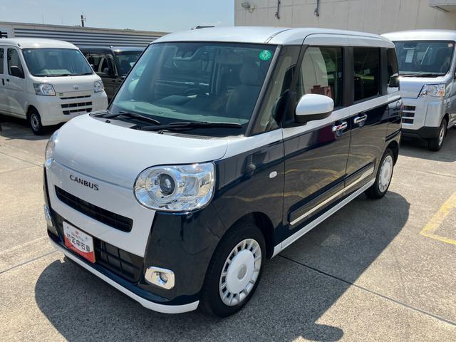 ムーヴキャンバスストライプスＧターボ保証　新車保証・まごころ保証　１年間・走行距離無制限付き（東京都）の中古車